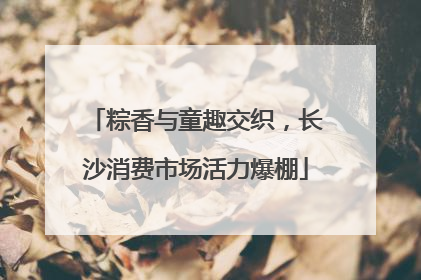 粽香与童趣交织，长沙消费市场活力爆棚